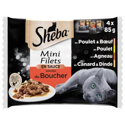 Sheba Mini Filets S&eacute;lection du Boucher pour chat 12 x 85 g
