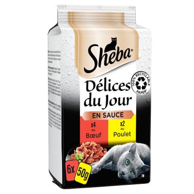 Sachets D&eacute;lices du jour en sauce S&eacute;lection du Boucher pour chat