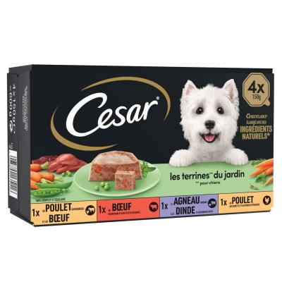 Cesar Classics S&eacute;lection en terrine - terrines du jardin (8 x 150 g)