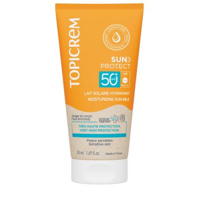 Protection Solaire Lait Solaire Hydratant Sun Protect Spf50+ Topicrem - Le Flacon De 50ml