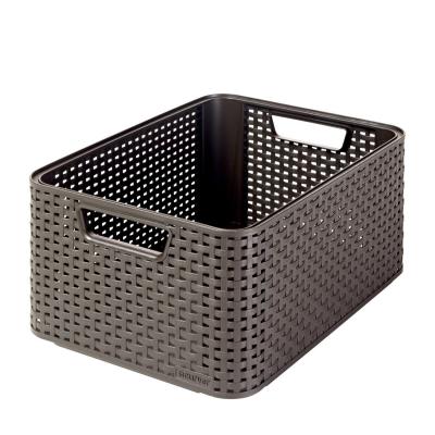 Curver Bo&icirc;te De Rangement Style Rotin 18 Litres 38 X 17 X 28 Cm Marron