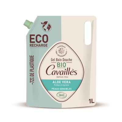 Cavaill&egrave;s Gel Bain Douche Aloe Vera BIO Eco-Recharge 1000ml