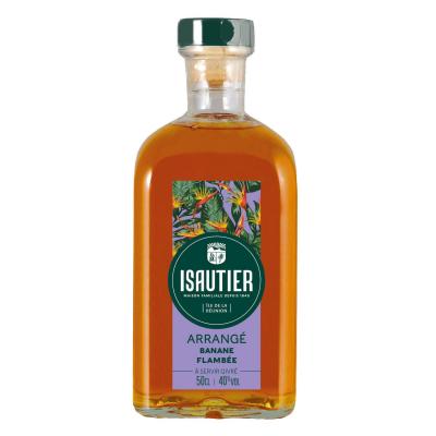 Rhum Arrang&eacute; Banane Flamb&eacute;e Isautier - La Bouteille De 50cl
