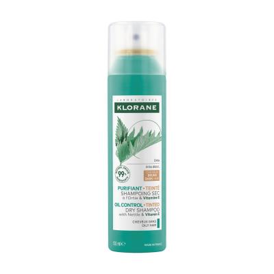 Klorane Ortie Shampoing Sec S&eacute;bo-R&eacute;gulateur Cheveux Bruns 150ml 