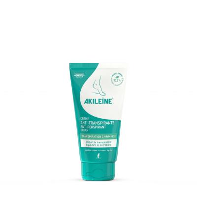 Soin De Corps Pieds Cr&egrave;me Anti-transpirante Akileine - Le Tube De 75ml