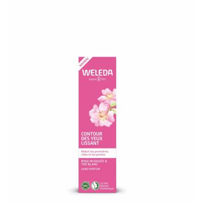 Soin Visage Contour Des Yeux Lissant &Agrave; La Rose Musqu&eacute;e Et Th&eacute; Blanc Bio Weleda - Le Flacon De 12ml