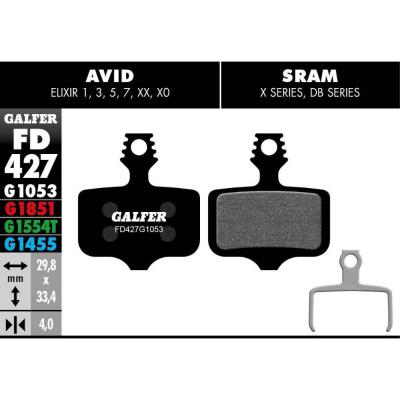 Galfer Plaquettes De Frein &agrave; Disque Mtb Avid Elixir 1/3/5/7/xx/xo 30 Paires 