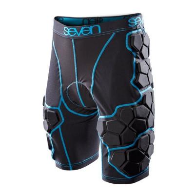 Seven Flex Short de Protection Unisexe, Noir, Taille S