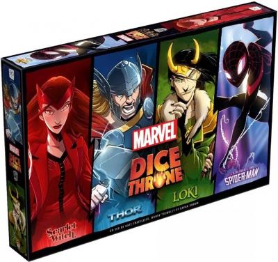 Dice Throne Marvel : Scarlet Witch-Thor-Loki-Spiderman Miles Morales