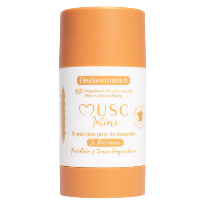 Musc Intime D&eacute;odorant naturel Amber Flower - La pr&eacute;cieuse 50gr 