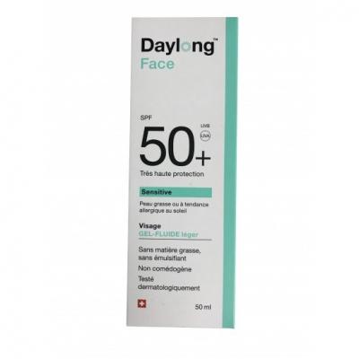 Gel fluide - DAYLONG - SPF50+ - Peaux grasses - 50ml - Hypoallerg&eacute;nique 