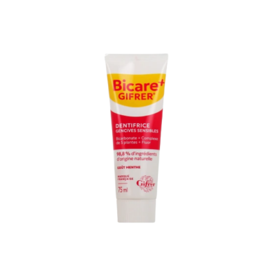 Gifrer Bicare + Dentifrice Gencives Sensibles Fluor + 5 Plantes 75 ml