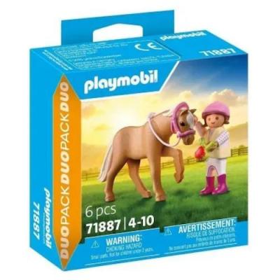 Playmobil Duo fillette avec poney