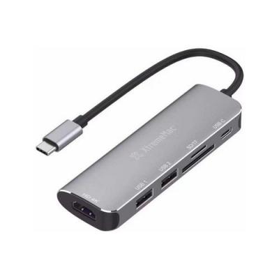 Hub USB C XTREMEMAC type C avec HDMI+2xUSB-A+SD+SDHC+USB-C