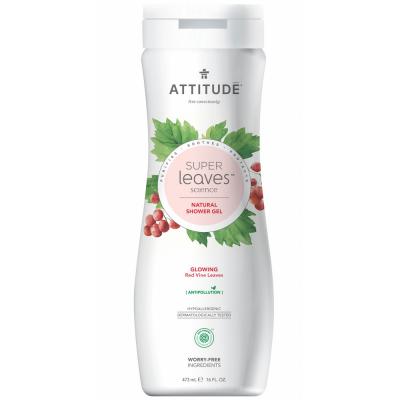 Attitude - Gel douche vigne rouge - Super leaves - 473 ml