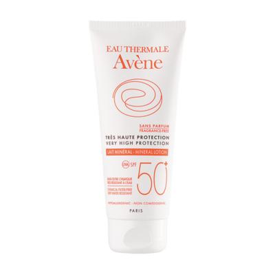 Av&egrave;ne Lait Solaire min&eacute;ral Indice 50+ 100ml 