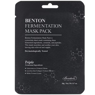 Benton Fermentation Masque Hydratant En Tissu Effet Anti-Rides 10 Pcs