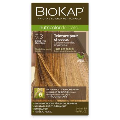 Coloration Nutricolor Delicato 9.3 Blond Tr&egrave;s Clair Dor&eacute; 140 Ml Biokap