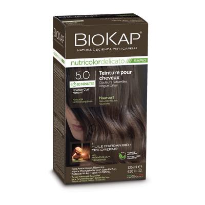 Biokap Teinture Delicato Rapid 5.0 Brun Clair Naturel 135ml