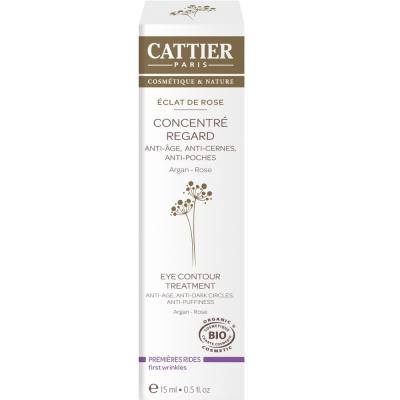 CATTIER &Eacute;clat de rose contour des yeux bio flacon 15ml