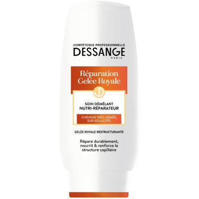 DESSANGE Apr&egrave;s-Shampooing R&eacute;paration Gel&eacute;e Royale 800ml - Lot de 4