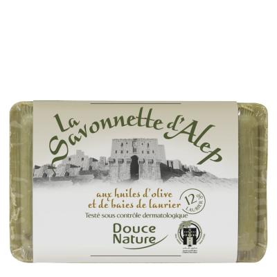 Savonnette d'Alep 12% d'huile de baies de Laurier Douce Nature