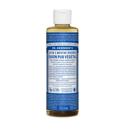Dr. Bronner's - Savon Liquide de Castille - Menthe poivree - 236ml