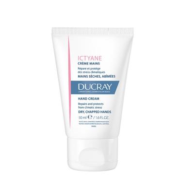 Ducray ICTYANE - Cr&egrave;me Hydratante - Mains S&egrave;ches et Abim&eacute;es, 50ml