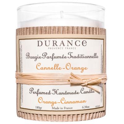 Bougie Traditionnelle DURANCE Parfum Cannelle Orange SWANN