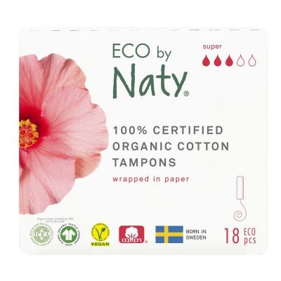 Naty - Tampons Super sans applicateur - 18 pi&egrave;ces