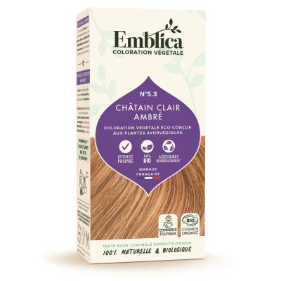 Emblica Coloration Vegetale Casta&ntilde;o Claro Ambre 5.3 100g