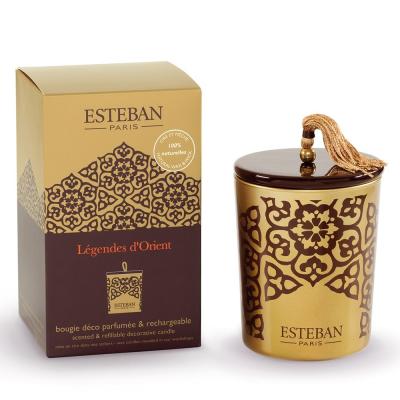 ESTEBAN Bougie d&eacute;co parfum&eacute;e Rechargeable L&eacute;gende d'orient