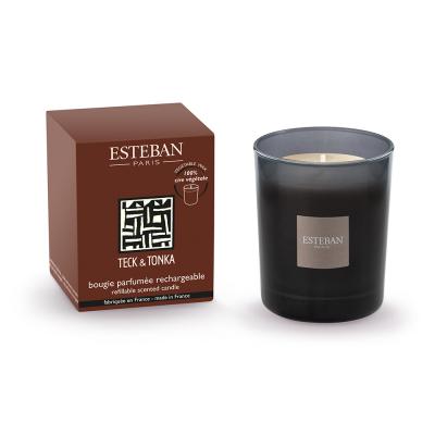 Bougie parfum&eacute;e Teck & tonka Multicolore Esteban Paris Parfums