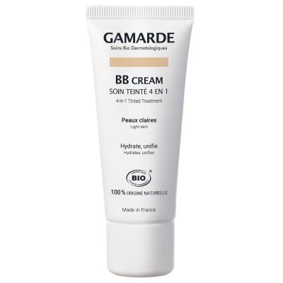 Gamarde BB Cream Soin Teint&eacute; 4 en 1 Peaux Claires Bio, 40ml