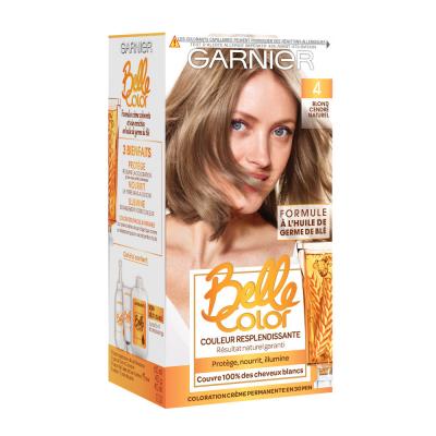 Coloration Cheveux Permanente 4 Blond Cendr&eacute; Naturel Belle Color - La Bo&icirc;te