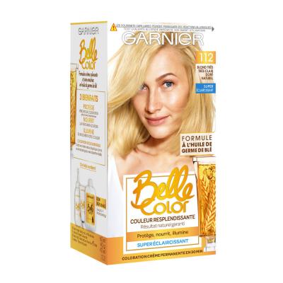 Coloration blond tr&egrave;s tr&egrave;s clair dor&eacute; 112 Belle Color Garnier - x1