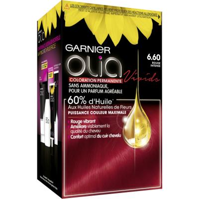 Coloration Permanente Olia GARNIER Sans Ammoniaque 6.60 - Rouge Intense