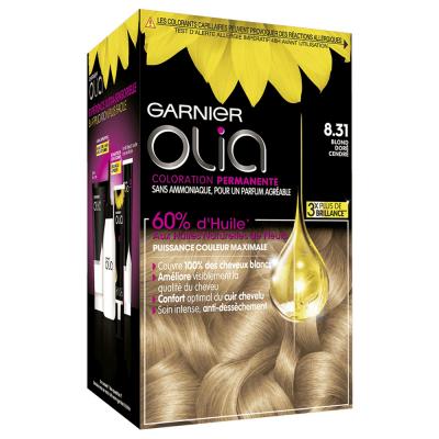 Garnier - Olia 8.31 Blond Dor&eacute; Cendr&eacute; Coloration capillaire 1 unit&eacute;