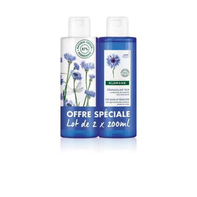 Klorane Bleuet Bleuet D&eacute;maquillant Yeux duo 2 x 200 ml