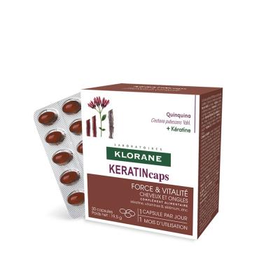 Klorane - KeratinCaps bo&icirc;te 30 caps Compl&eacute;ment alimentaire 30 un