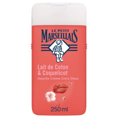 Douche cr&egrave;me extra doux, lait de coton & coquelicot