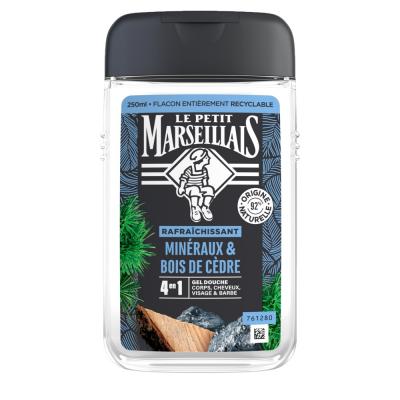 Le petit marseillais Gel Douche Min{raux et Bois de c}dre
