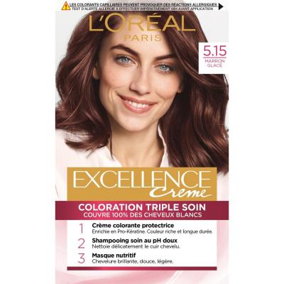 Coloration Cheveux 5.15 Marron Glac&eacute; Excellence - La Bo&icirc;te