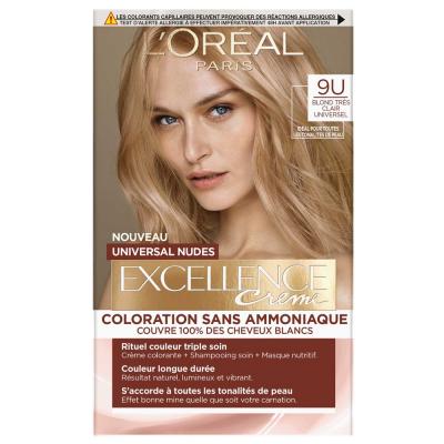 Excellence cr&egrave;me universal nudes 9 blond tr&egrave;s clair universel