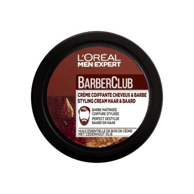Cr&egrave;me Coiffante Cheveux et Barbe BarberClub - 75 ml - L'Or&eacute;al Paris