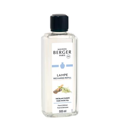 Recharge lampe Berger Th&eacute; Blanc Puret&eacute; 500ml Blanc Maison Berger