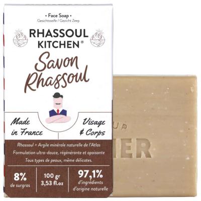 Savon solide visage et corps Rhassoul Kitchen - Monsieur Barbier