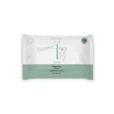 NA&Iuml;F Bo&icirc;te de Lingettes pour B&eacute;b&eacute; sans Plastique 54 Unit&eacute;s
