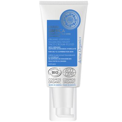 Natura Siberica Cr&egrave;me fluide de nuit &eacute;quilibrante pour le visage 50ml