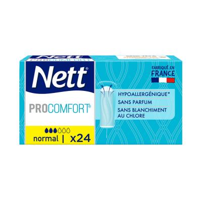 Tampons Hyg&eacute;nique Pro-comfort Normal X24 Nett - La Boite De 24 Tampons